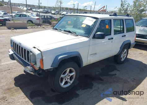 2000 Jeep Cherokee Sport из США, поврежденный, VIN 1J4FF48S6YL211438